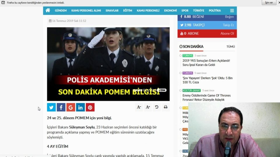 Polis Akademisi'nden polis alımı hakkında duyuru - POMEM Sınav Duyurusu