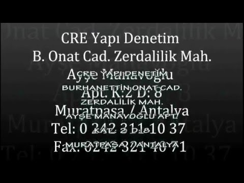 CRE YAPI DENETİM 08 - HALİL EKMEKÇİOĞLU
