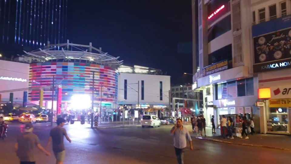 Markantalya Gece Görünümü 100. Yıl Bulvarı