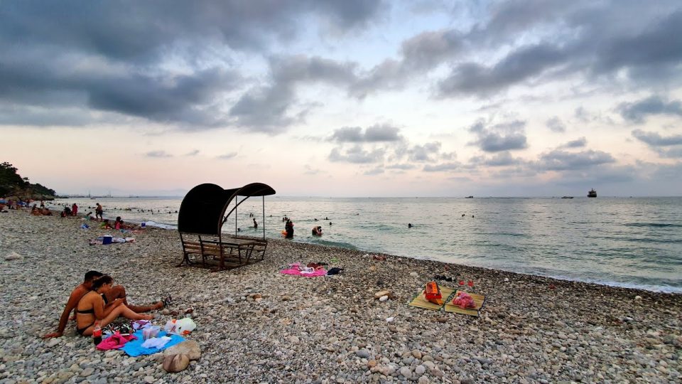 Antalya Topçam Piknik Alanı Sahilinden Deniz Manzarası