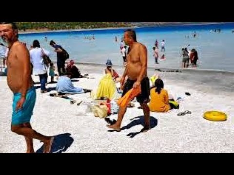 Salda Beyaz Adalar Plajı Ağustos Ayı Yoğunluğu ve Muhteşem Salda Gölü Manzarası