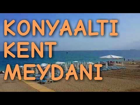 Konyaaltı Kent Meydanı Yürüyüş Yolu Konyaaltı Plajı Deniz Manzarası Antalya Gezi Tatil Tur
