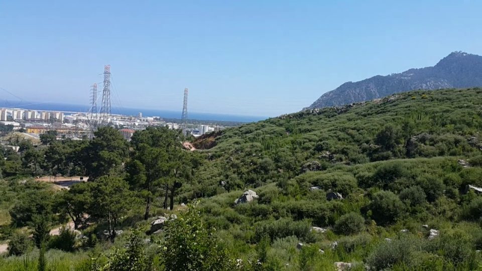 Antalya Şehir Manzarası Deniz Orman Kent Manzarası Altınyaka Yolu
