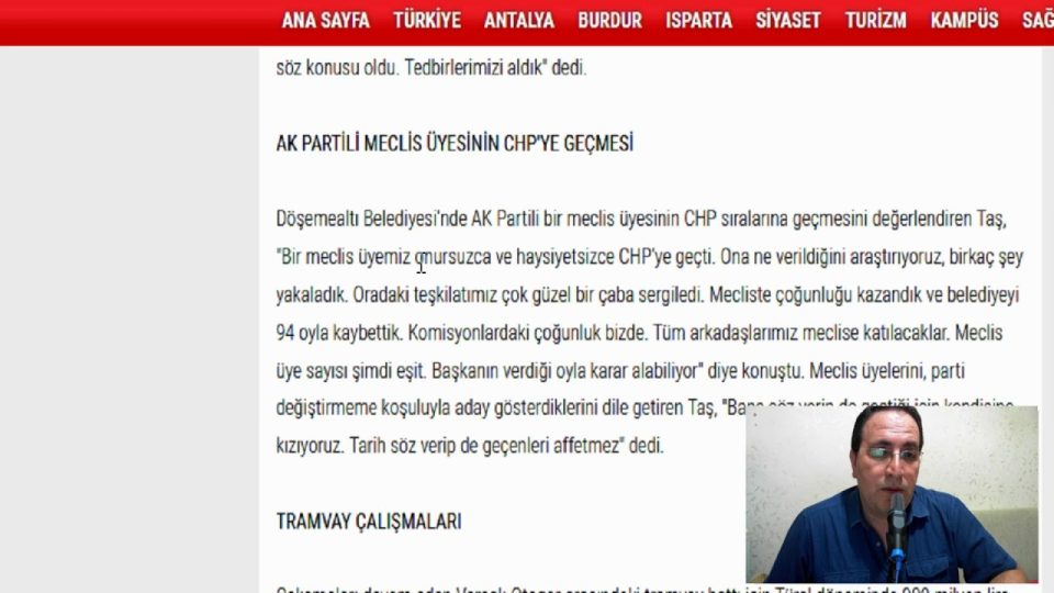 Ak Parti'ye geçen eski belediye başkanları da onursuz ve haysiyetsiz mi ? - Ali Aksoy