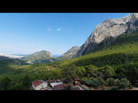 Altınyaka yolundan deniz ve orman manzarası Antalya