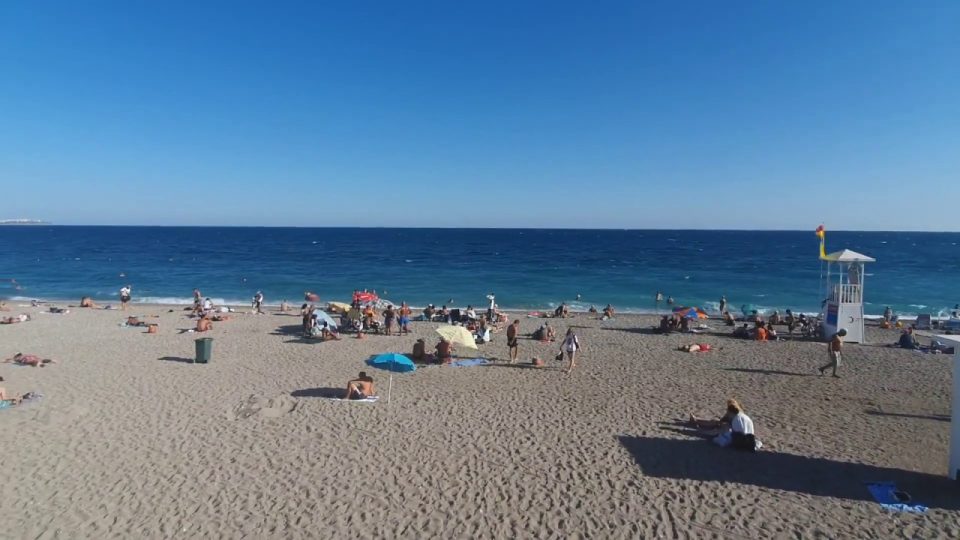Yaz Biterken Antalya Konyaaltı Plajı Deniz Manzarası