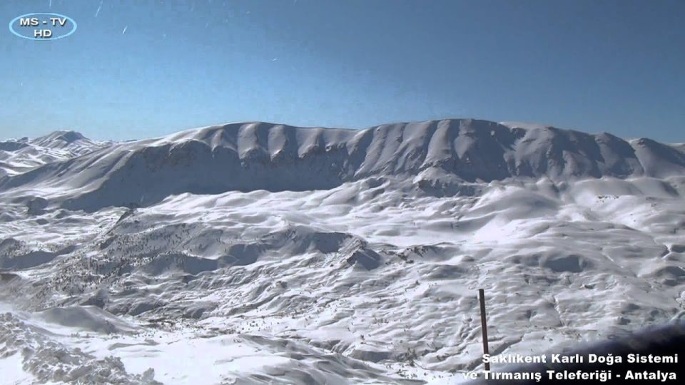 Saklıkent Kar Manzaraları ve Tırmanış Teleferiği - Antalya
