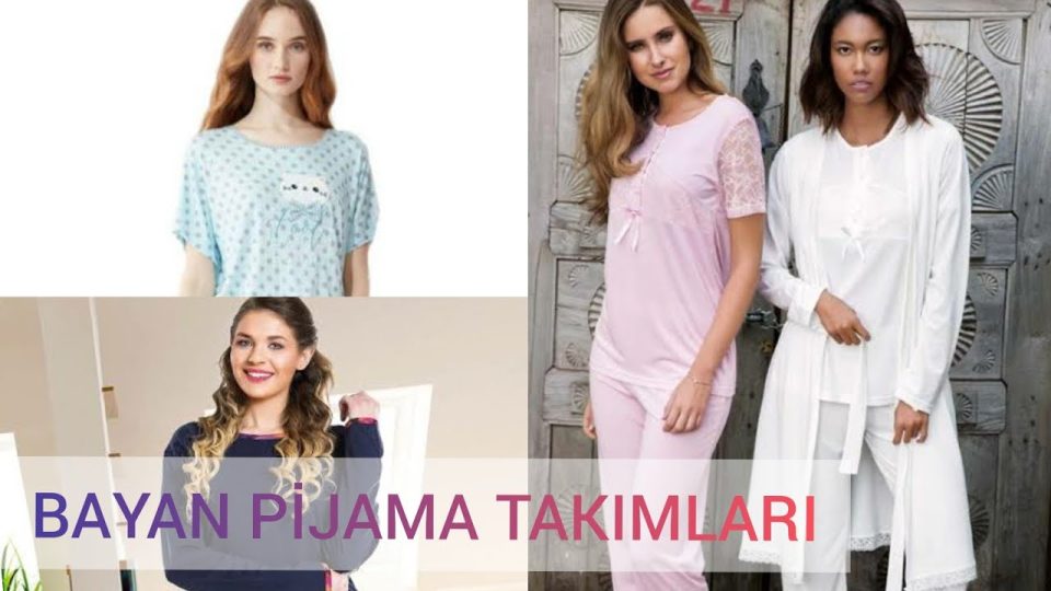 Bayan Pijamaları Kadın Moda Giyim Aksesuar Modelleri Pijamalar