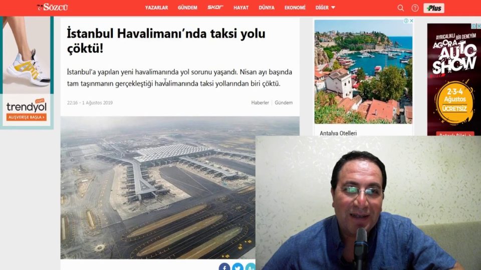 İstanbul Yeni Havalimanı Taksi Yolu 4 Ayda Çökmüş ! Bravo yandaşlar !