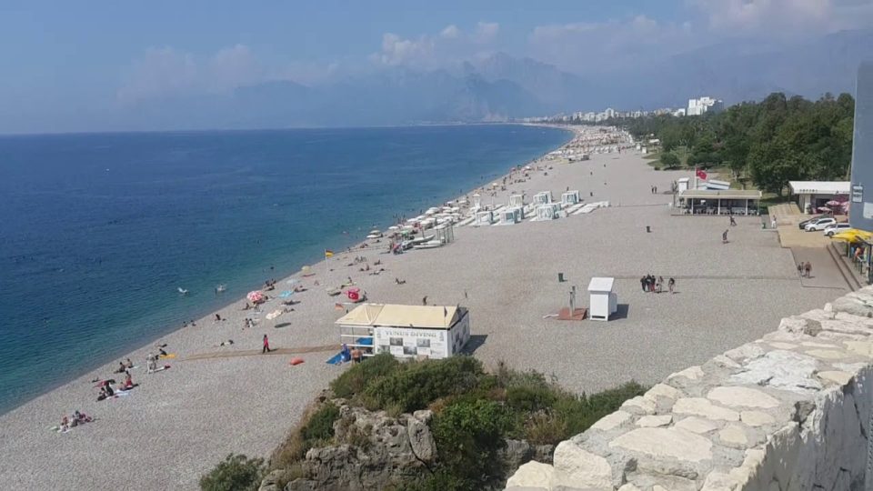 Varyanttan Beach Park'a Yürüyüş - Antalya Gezi Tatil - 9/16