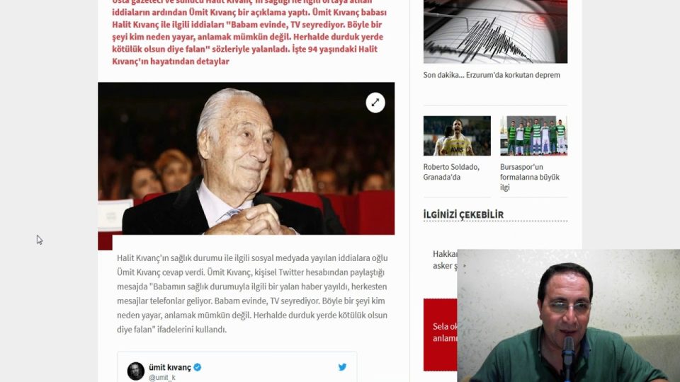 Halit Kıvanç Ölmedi Sağlığı Yerinde - Google Trends