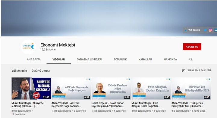 Ekonomi Konusunda En İyi Youtube Kanalları