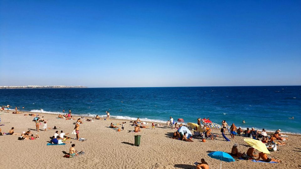 Konyaaltı Plajı Antalya Deniz Manzarası Fotoğrafları