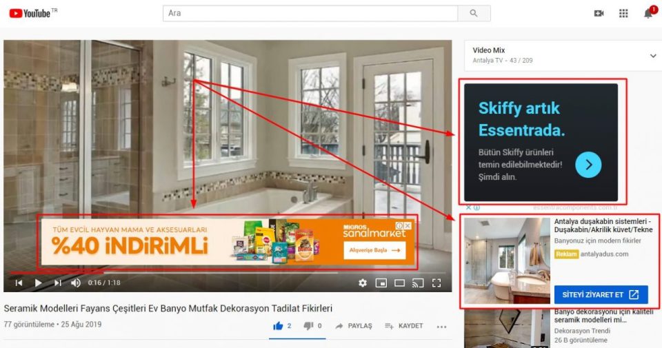 Youtube'dan yayıncılar için ek reklam alanı ile ilave gelir imkanı