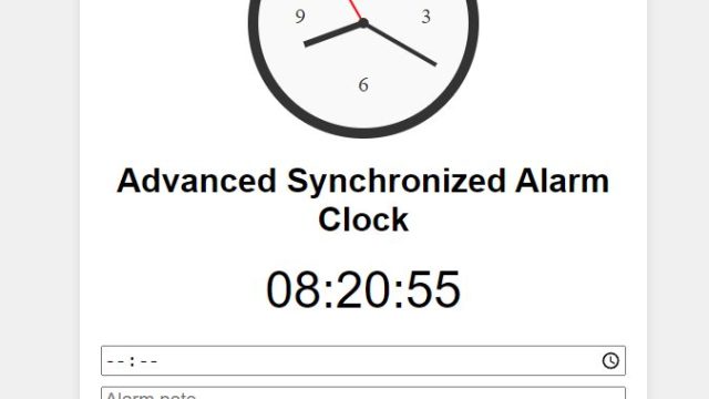 Tarayıcı Alarm Zamanlayıcı (Advanced Synchronized Alarm Clock)