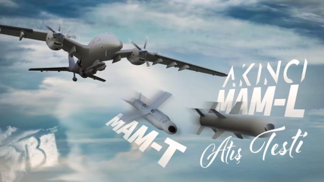 Bayraktar AKINCI MAM-L ve MAM-T Akıllı Mühimmat Atış Testi