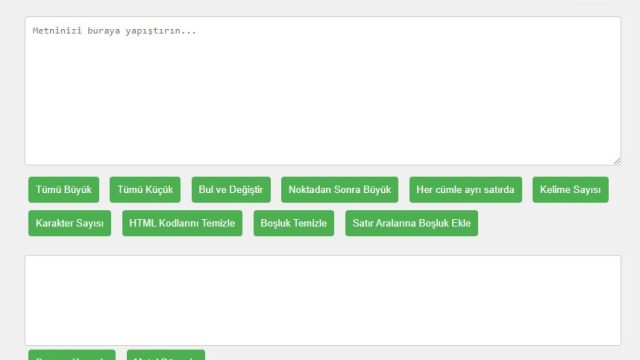 Metin Düzenleyici (Text Editor)
